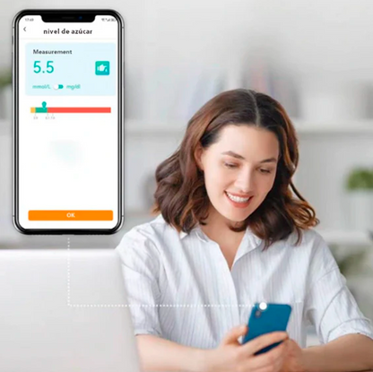GlucoMax™ Medidor de Glucosa con Tecnología de Oxímetro Digital + Regalos Exclusivos [PRECISIÓN DEL 99,9%]