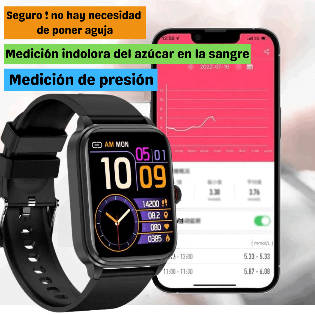 GlucoWatch™ Reloj Inteligente  para Medir Azúcar en la Sangre