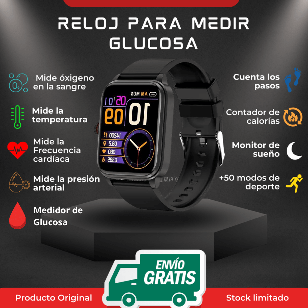 GlucoWatch™ Reloj Inteligente  para Medir Azúcar en la Sangre