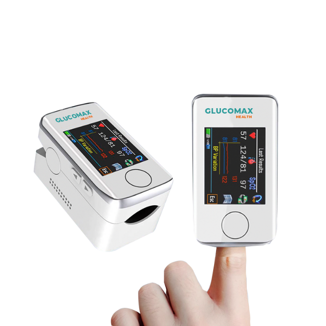 GlucoMax™ Medidor de Glucosa con Tecnología de Oxímetro Digital + Regalos Exclusivos [PRECISIÓN DEL 99,9%]